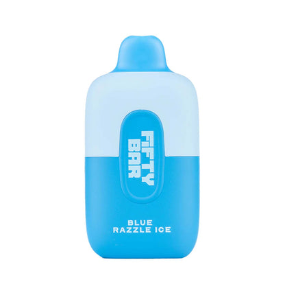 Fifty Bar Disposable Vape 6500 Puff 5% BLue Razzle Ice
