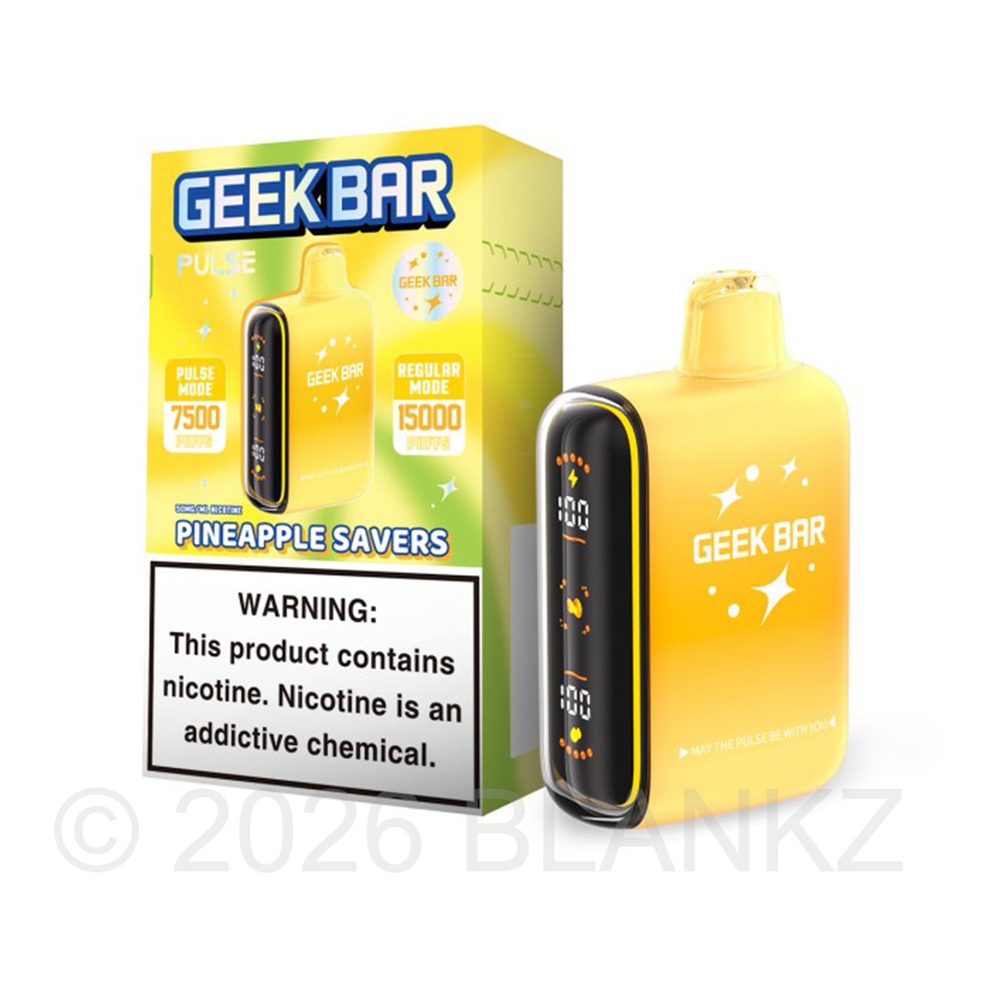 Geek Bar Pulse 15000 Puffs Disposable Vape - 5% Nicotine - 50+ Flavors