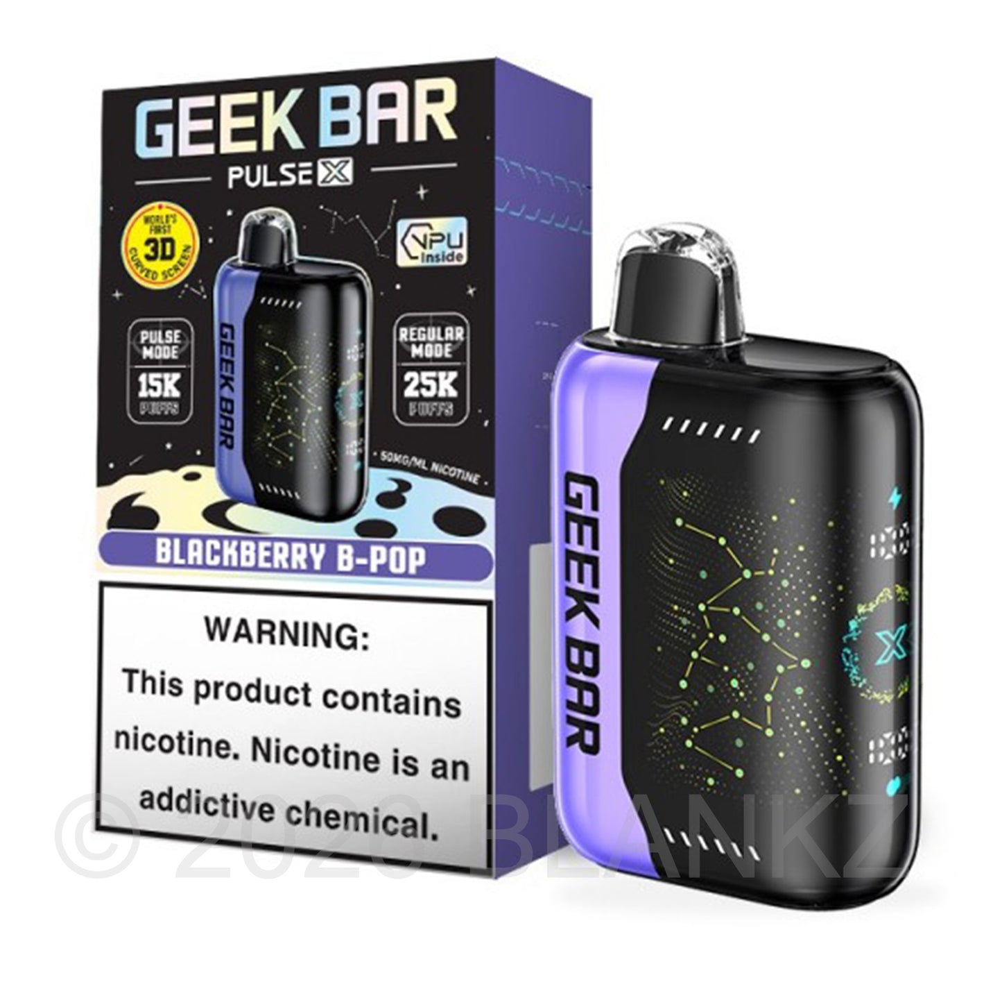 Geek Bar Pulse X 25000 Puffs Disposable Vape - 5% Nicotine - 35+ Flavors