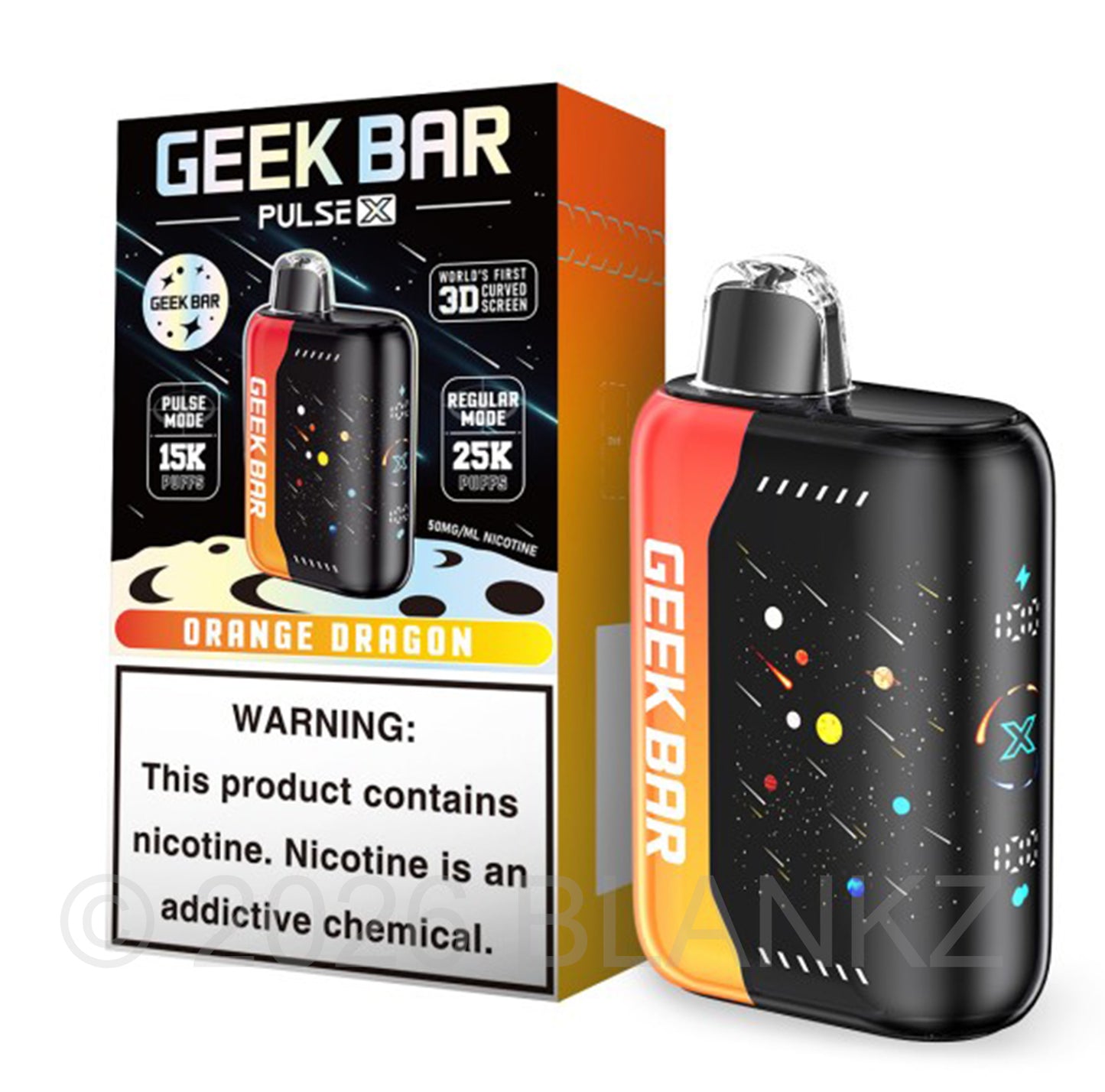 Geek Bar Pulse X 25000 Puffs Disposable Vape - 5% Nicotine - 35+ Flavors