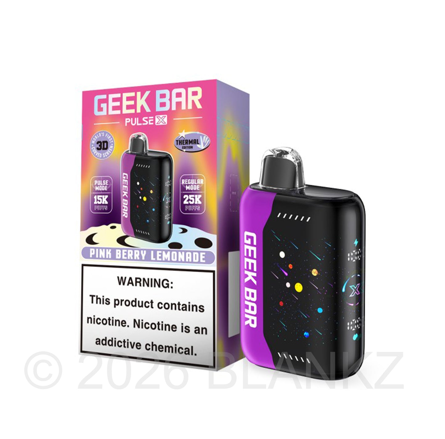 Geek Bar Pulse X 25000 Puffs Disposable Vape - 5% Nicotine - 35+ Flavors