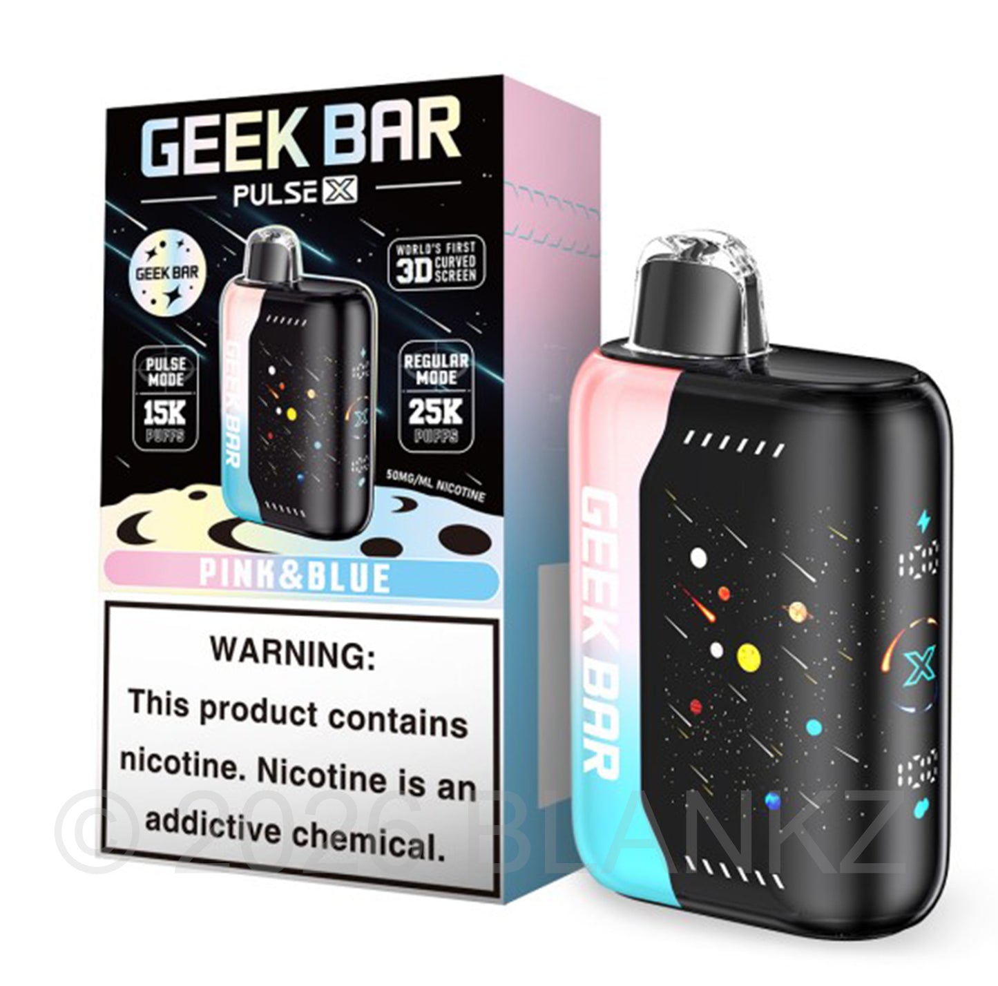 Geek Bar Pulse X 25000 Puffs Disposable Vape - 5% Nicotine - 35+ Flavors
