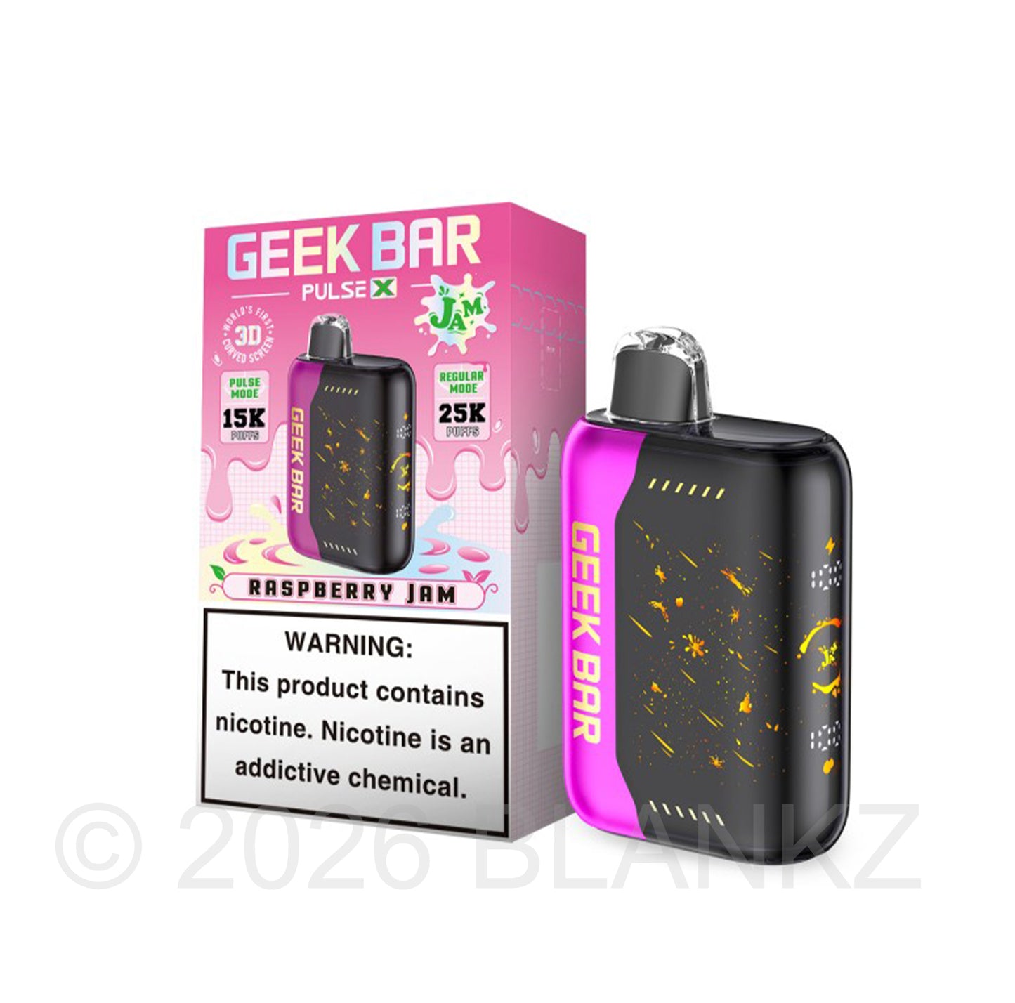 Geek Bar Pulse X 25000 Puffs Disposable Vape - 5% Nicotine - 35+ Flavors