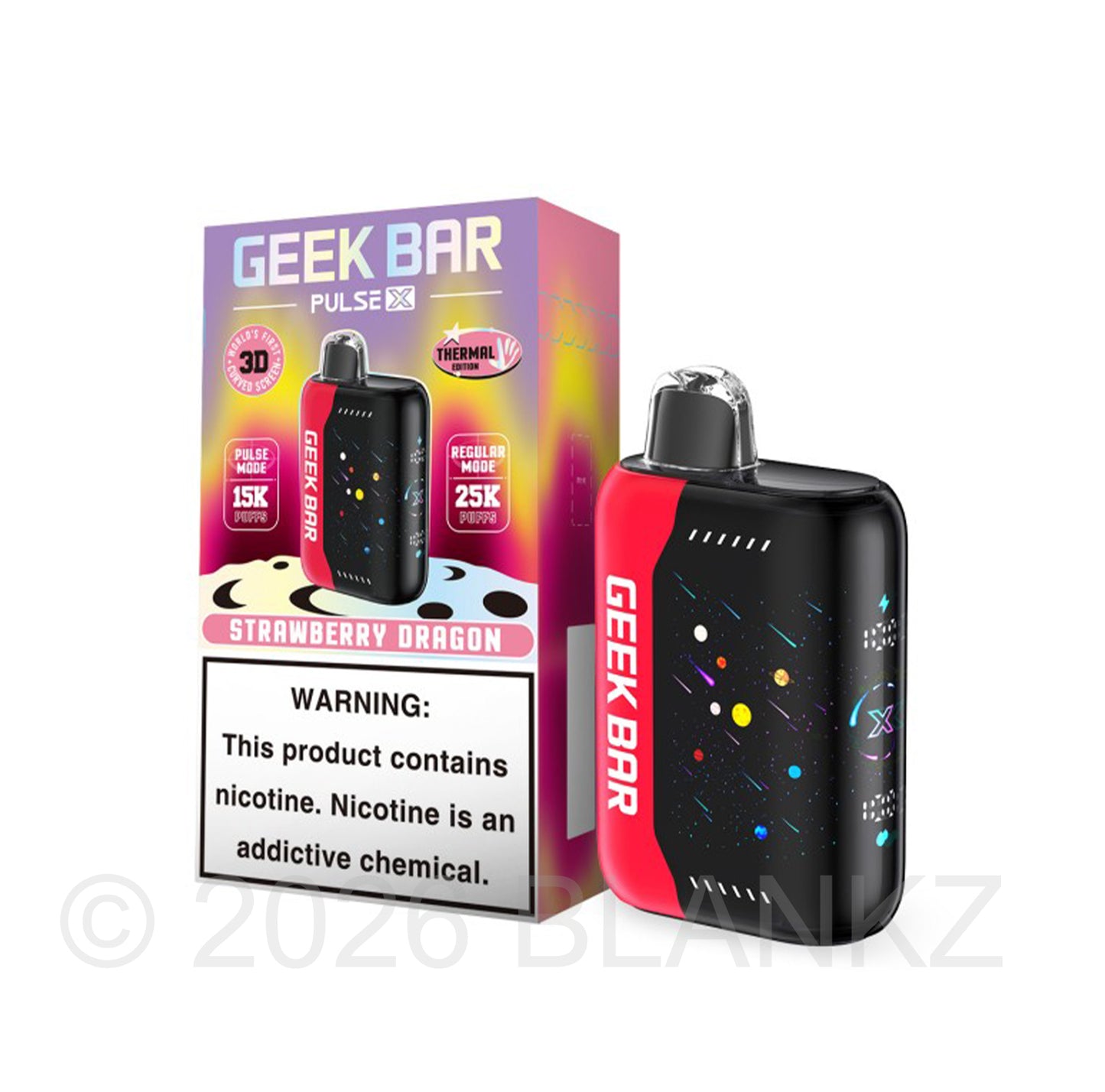 Geek Bar Pulse X 25000 Puffs Disposable Vape - 5% Nicotine - 35+ Flavors