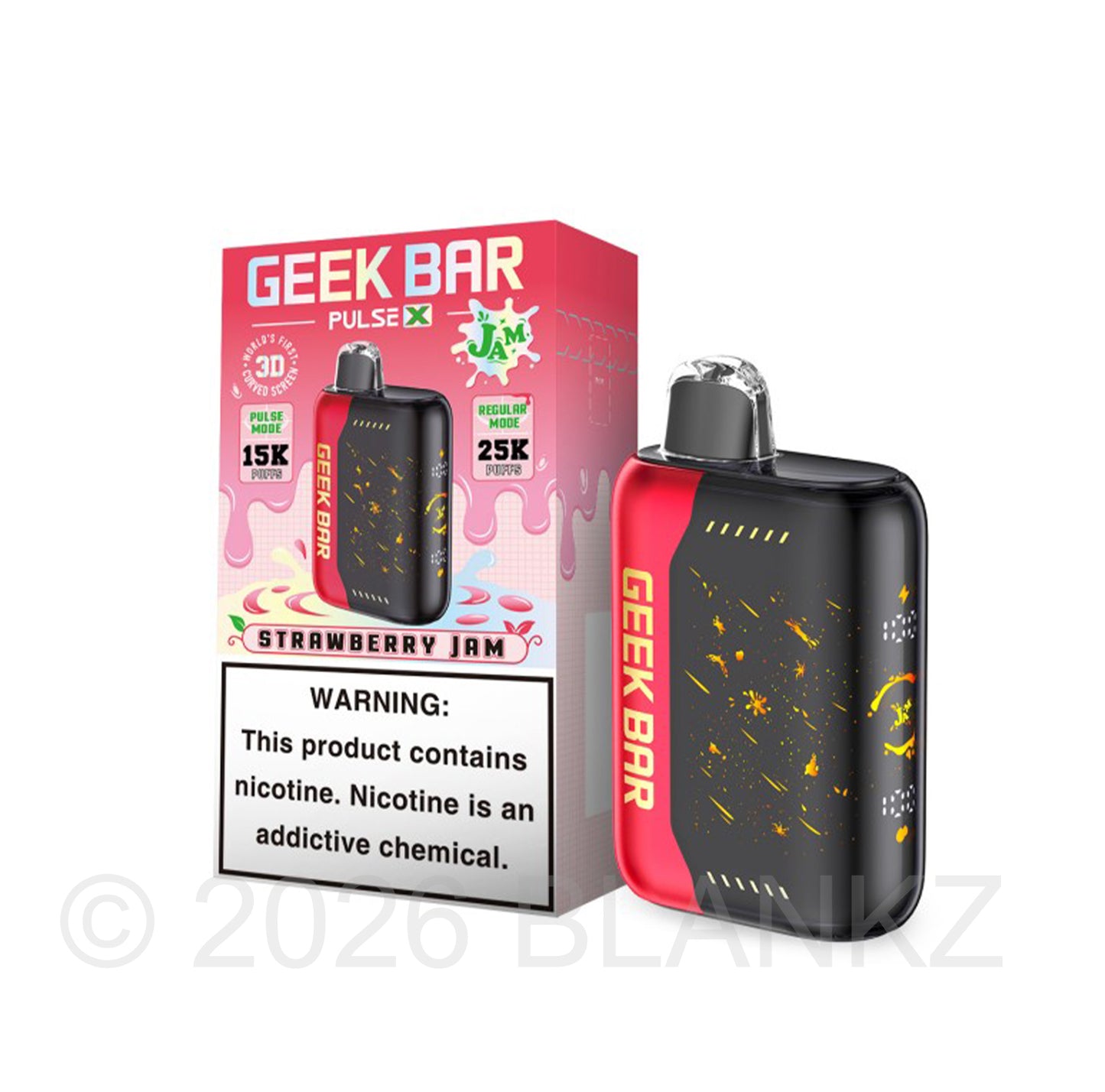 Geek Bar Pulse X 25000 Puffs Disposable Vape - 5% Nicotine - 35+ Flavors