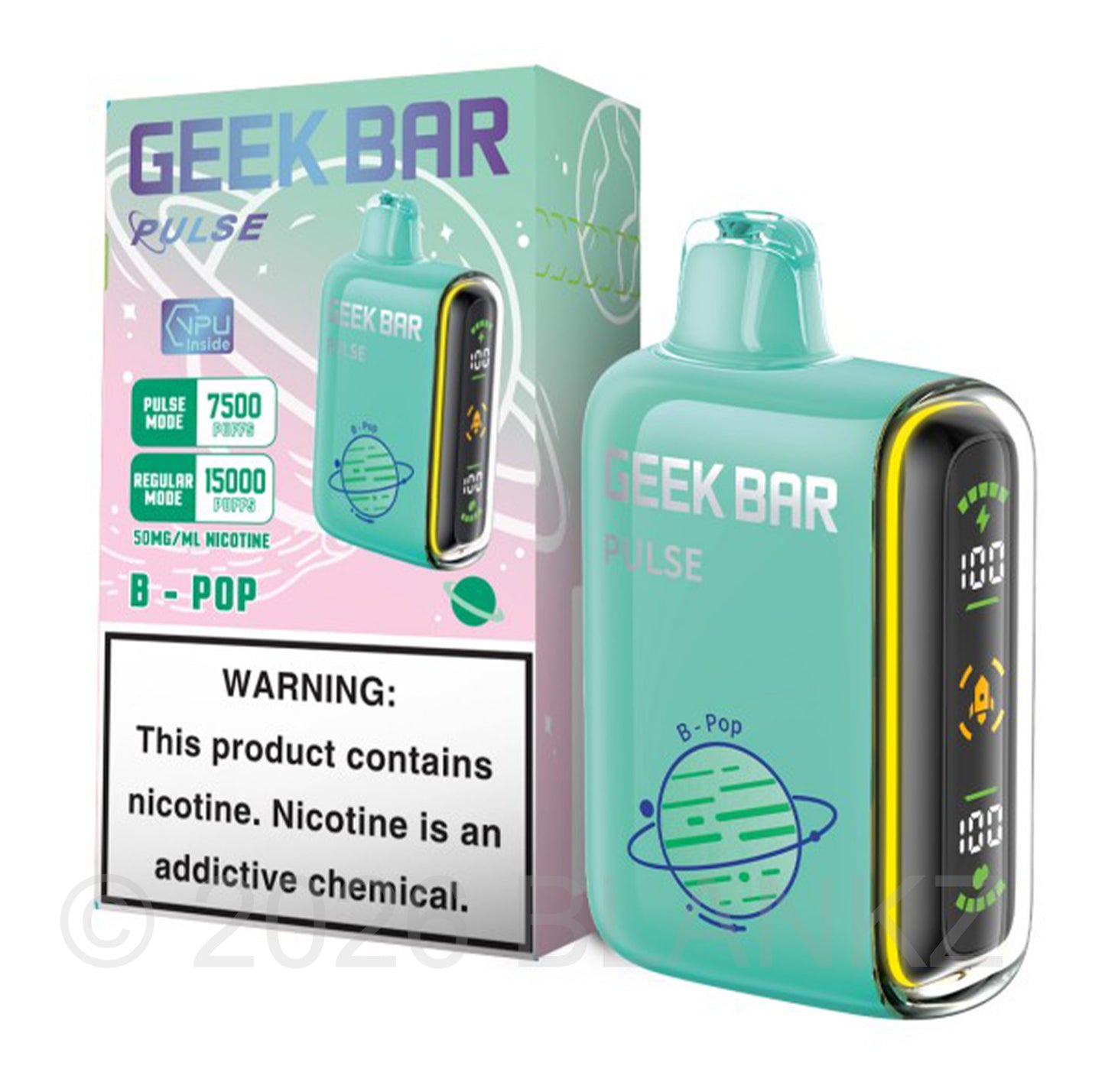 Geek Bar Pulse 15000 Puffs Disposable Vape - 5% Nicotine - 50+ Flavors
