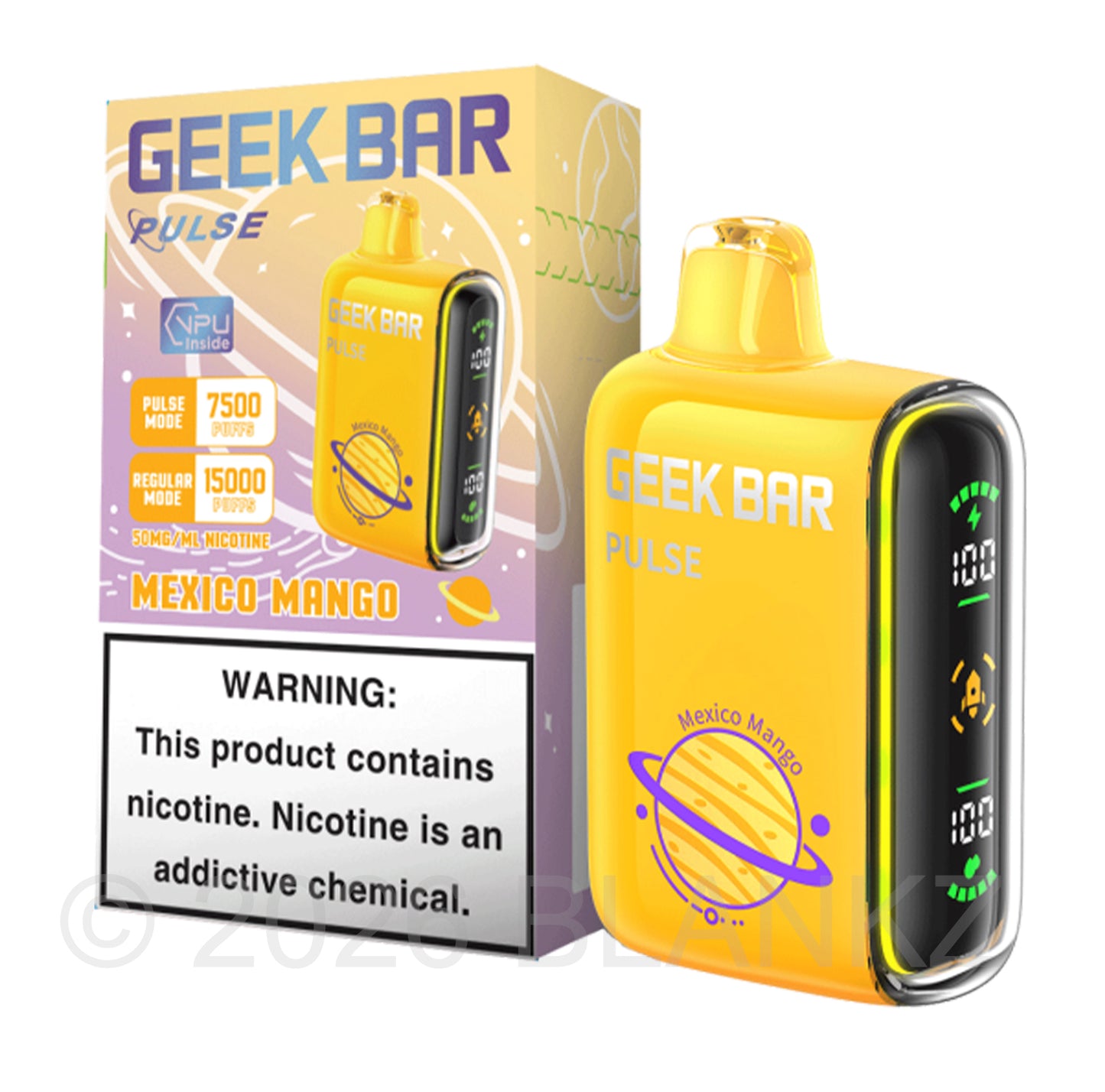 Geek Bar Pulse 15000 Puffs Disposable Vape - 5% Nicotine - 50+ Flavors