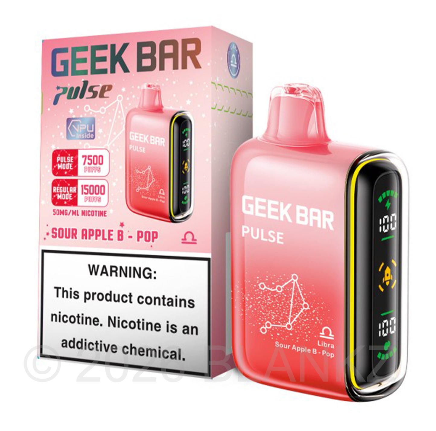 Geek Bar Pulse 15000 Puffs Disposable Vape - 5% Nicotine - 50+ Flavors