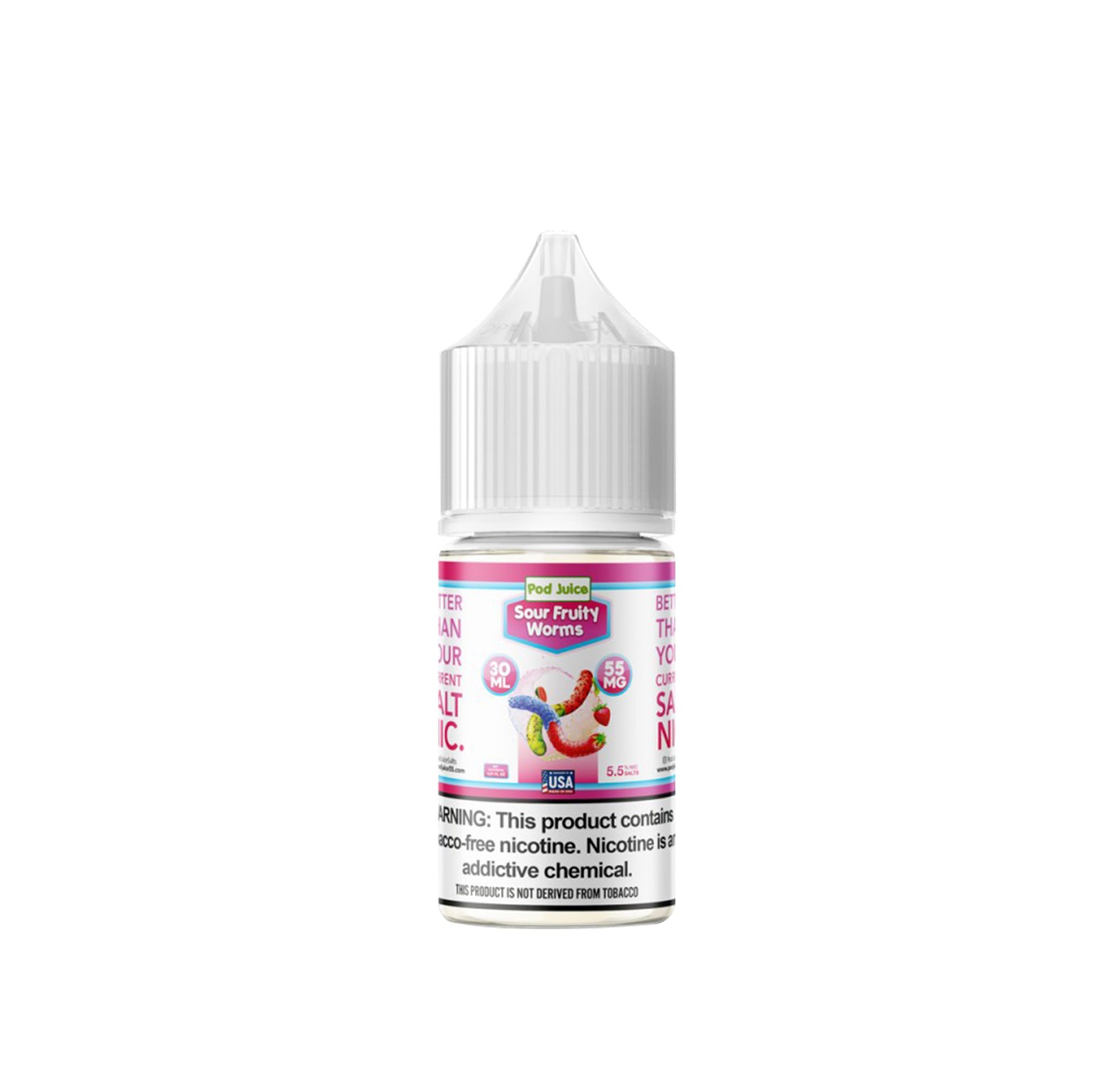 Pod Juice Salt Sour Fruity Worms