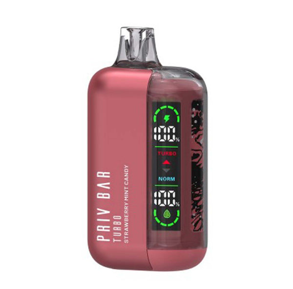 Priv Bar Vape Turbo - Strawberry Mint Candy