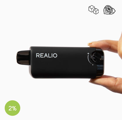 REALIO 2% & 5%-5000 Puffs-Icy & Non Icy-Filled in USA