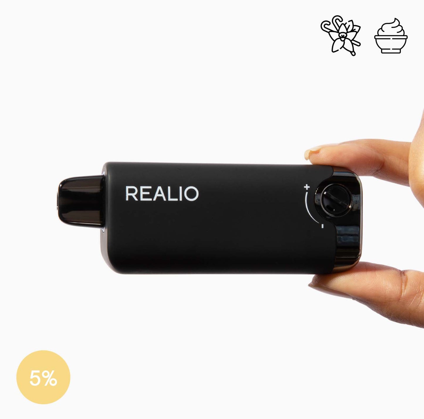 REALIO 2% & 5%-5000 Puffs-Icy & Non Icy-Filled in USA