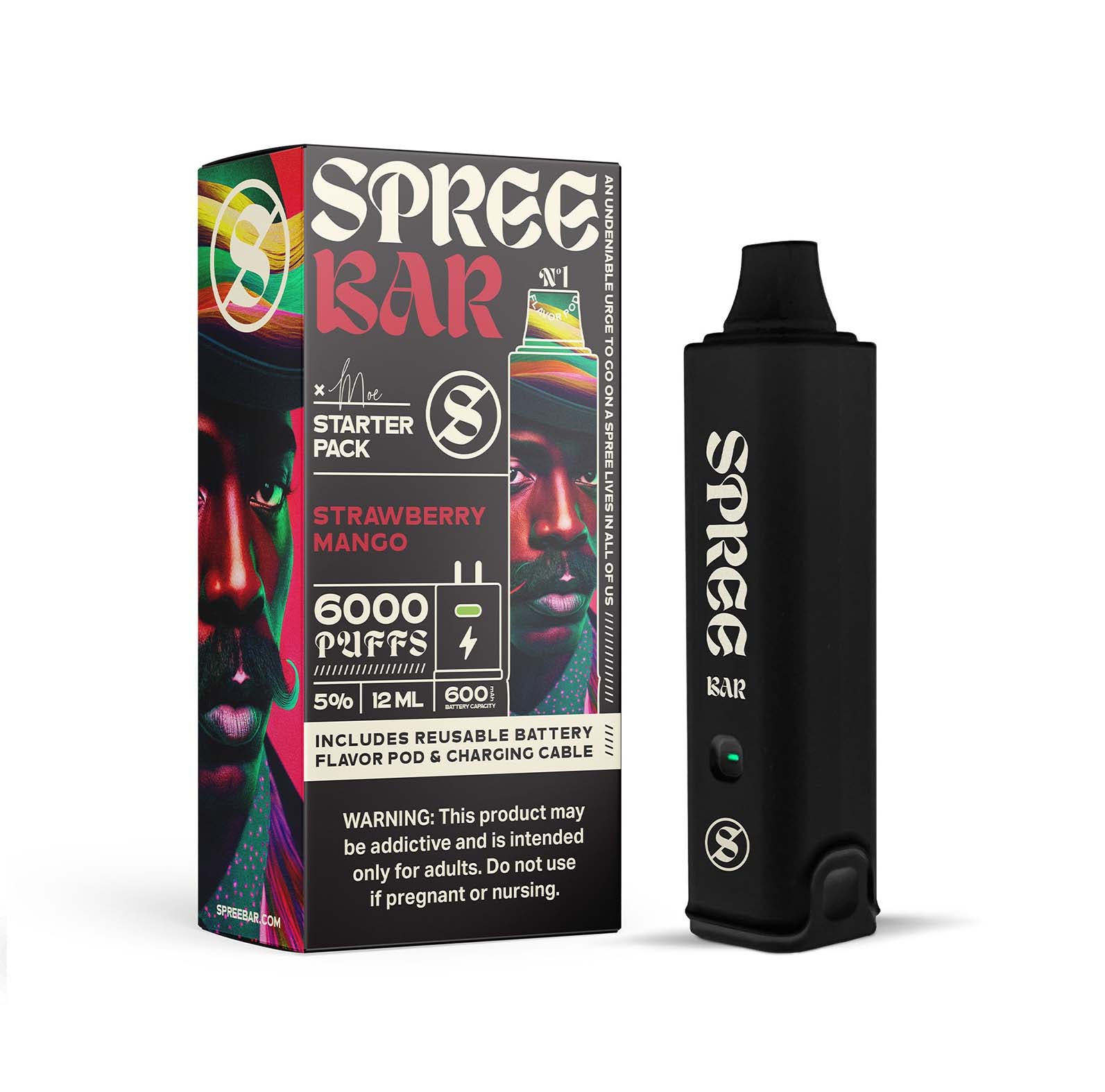 Spree Bar Disposable Vape Starter Kit with 6000 Puffs