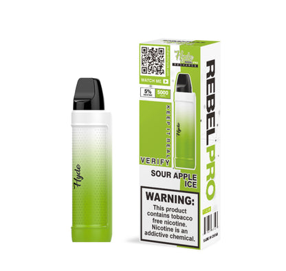 Hyde Rebel Pro Recharge 5000 Disposable - Sour Apple Ice - BLANKZ! Pods