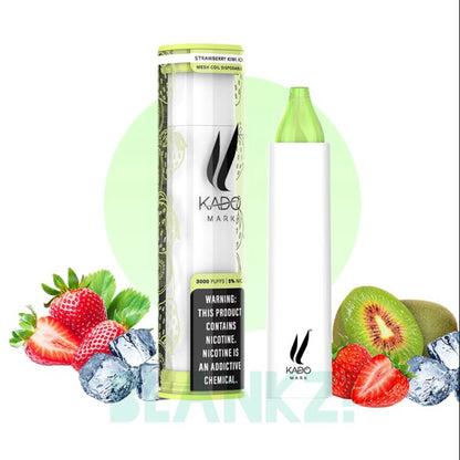 Kado Mark 3000 Puff Disposable - Strawberry Kiwi Ice - BLANKZ!