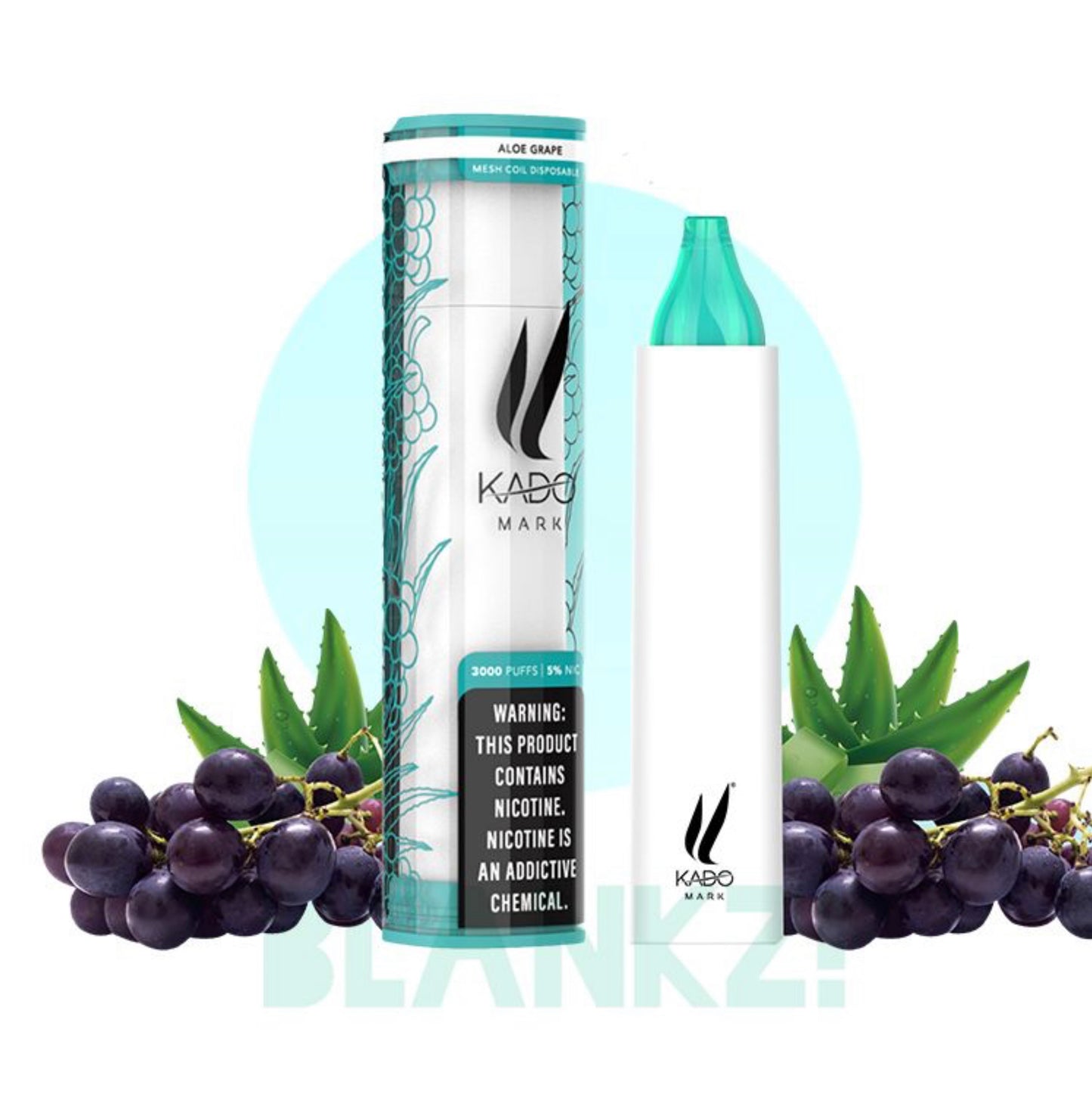 Kado Mark 3000 Puff Disposable - Aloe Grape - BLANKZ!