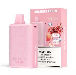 Binaries Cabin Disposable 10,000 Puff - Pomegranate Peach Ice 5% - BLANKZ!