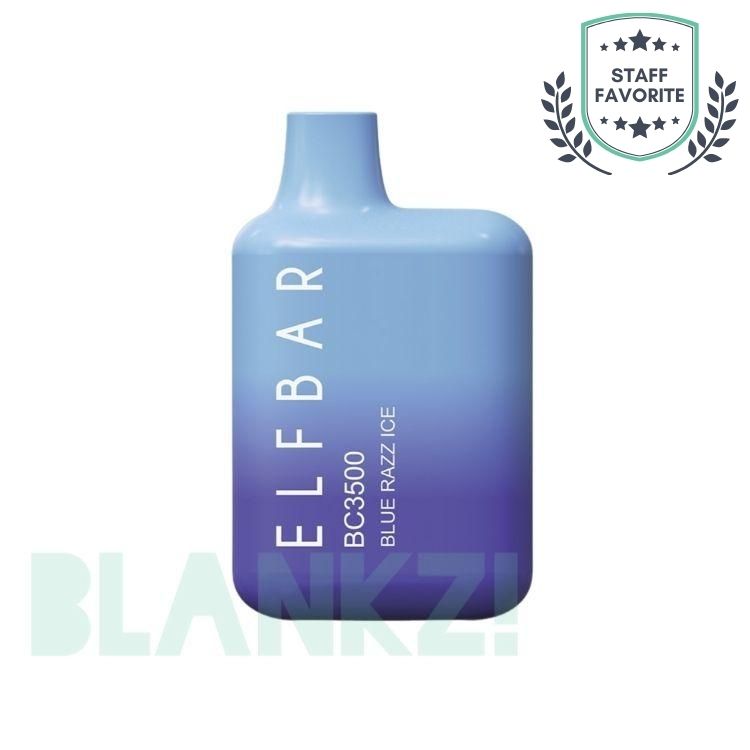 Elf Bar 3500 Puff Disposable BC3500 - Blue Razz Ice - BLANKZ! Pods