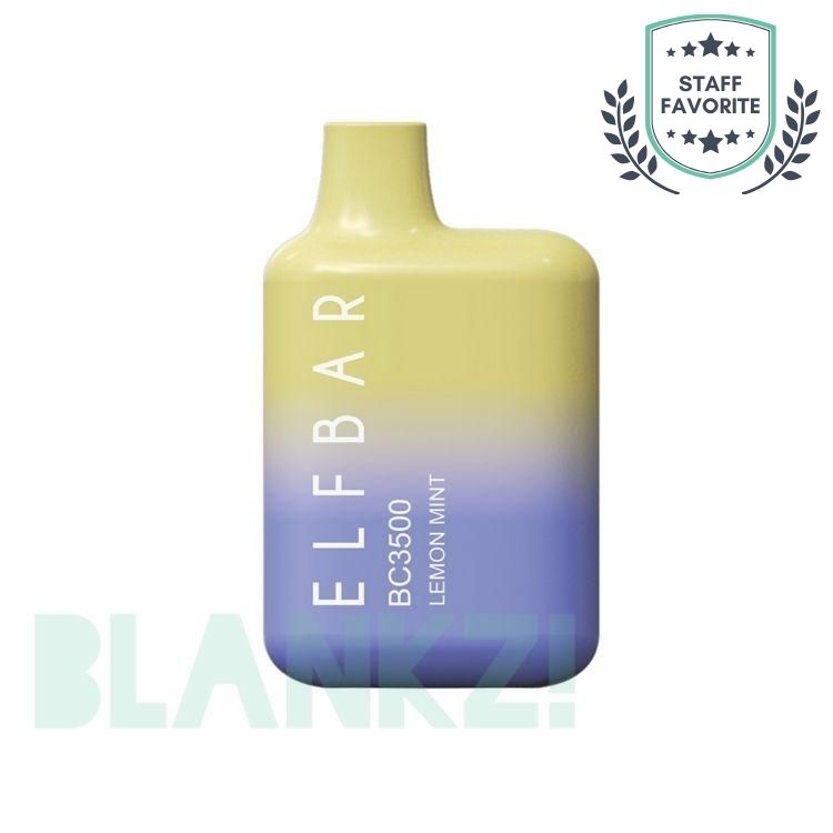 Elf Bar 3500 Puff Disposable BC3500 - Lemon Mint - BLANKZ! Pods