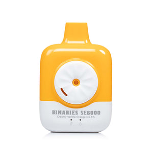 Binaries SE6000 Disposable Vape - Creamy Vanilla Orange Ice - BLANKZ!