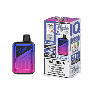 Hyde IQ Disposable Vape Recharge 5000 Puff - Peach Blueberry - BLANKZ!