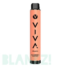 Load image into Gallery viewer, Viva Supra 4000 Puff Disposable: Strawberry &amp; Cream Ice - BLANKZ! Pods

