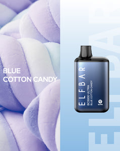 Elf Bar Ultra 5000 Puff Disposable Vape - Blue Cotton Candy - BLANKZ!