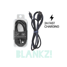 Load image into Gallery viewer, USB-C Charging Cable - Black - BLANKZ!
